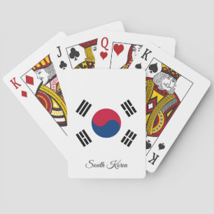 Koreanische Flaggenspiele, Südkorea Karten spielen Spielkarten