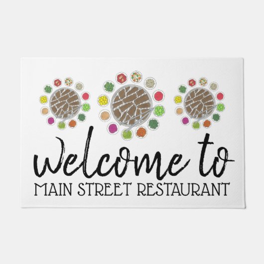 Koreanische GRILLEN Barbecue Barbeque Food Restaur Fußmatte (Vorderseite)