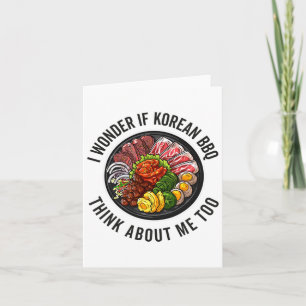 Koreanische Grillen Funny Korean Byrbecue Food Lov Karte