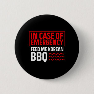 Koreanische Grillen - koreanischer Lebensmittelfan Button
