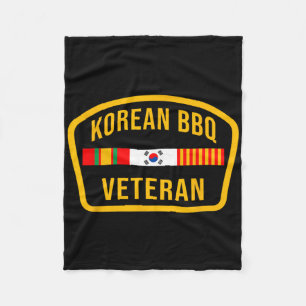 Koreanische Grillen Veteran Funny Food Lover Gym C Fleecedecke