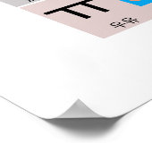 Koreanische Hangul Chart Wall Art Poster (Ecke)