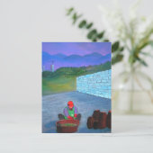 Koreanische Kimchi-Frau Postkarte (Stehend Vorderseite)