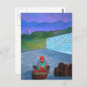 Koreanische Kimchi-Frau Postkarte (Vorne/Hinten)