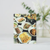 koreanische Küche Postkarte (Stehend Vorderseite)