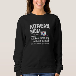 Koreanische Mutter-Definition für Frauen   Muttert Sweatshirt