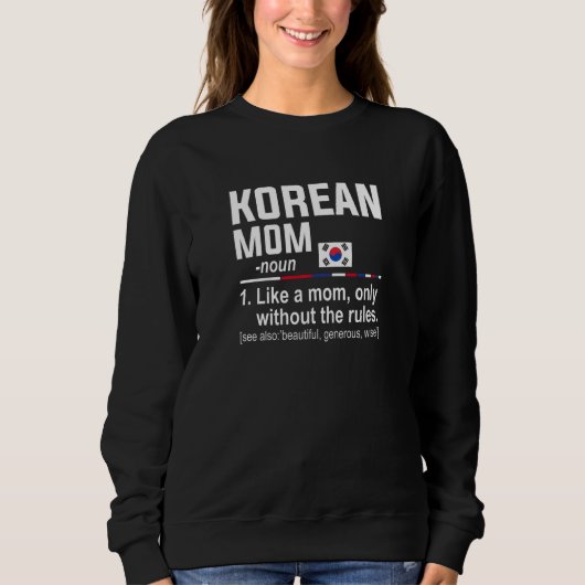 Koreanische Mutter-Definition für Frauen Muttert Sweatshirt (Vorderseite)