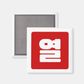 Koreanische Nummer 10 Zehn 열 【Yeol】 Hangul Magnet (Vorderseite/Rückseite)
