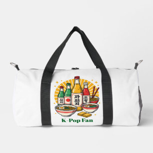 Koreanische Popkultur-Brustdruck bedruckter Rucksa Duffle Bag