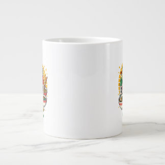 Koreanische Popkultur-Brustdruck-Espresso-Tasse Jumbo-Tasse