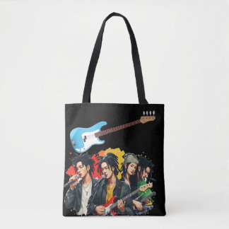 Koreanische Reggae-Band Gitarre Grafik Tasche
