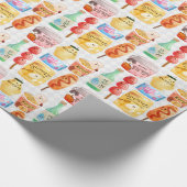 Koreanische Snacks Geschenkpapier (Ecke)