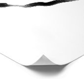 Koreanische Tintenlandschaft mit Red Sun Poster (Ecke)