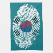 Koreanische Touchfingerabdruckflagge Geschirrtuch (Vertikal)