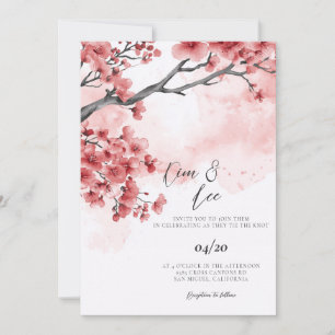 Koreanische traditionelle Hochzeit Einladung