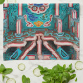 Koreanische traditionelle Malerei Geschirrtuch (Gefaltet)