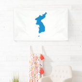 Koreanische Vereinheitlichungs-Flagge Banner (Insitu)