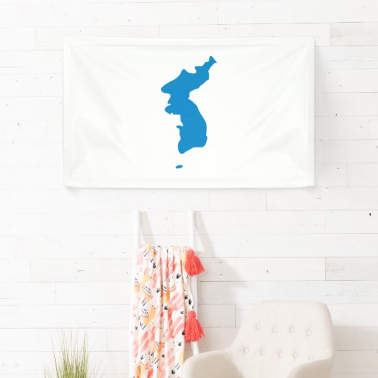 Koreanische Vereinheitlichungs-Flagge Banner (Insitu)