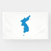 Koreanische Vereinheitlichungs-Flagge Banner (Horizontal)