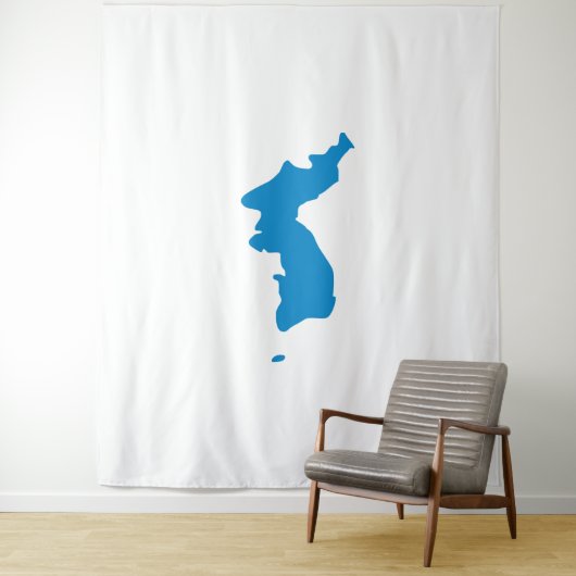Koreanische Vereinheitlichungs-Flagge Wandteppich (Beispiel)