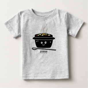 Koreanische würzige weiche baby t-shirt