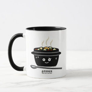 Koreanische würzige weiche tasse
