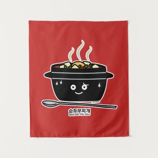 Koreanische würzige weiche wandteppich (Vorderseite)