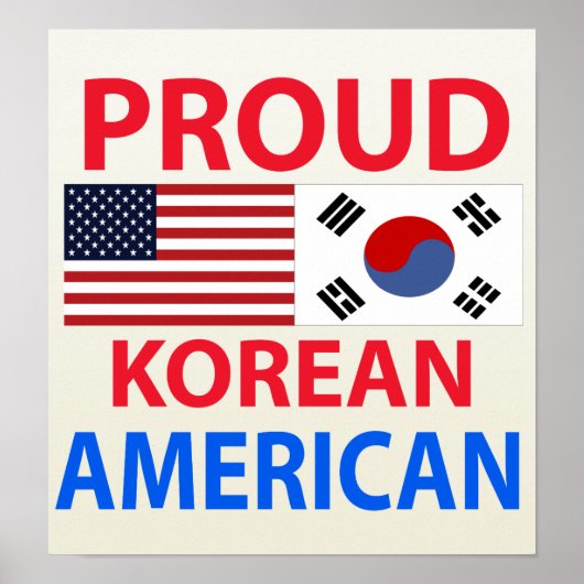 Koreanischer Amerikaner Poster (Vorne)