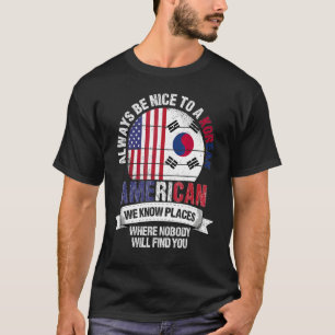 Koreanischer Amerikaner Wir kennen Orte, an denen T-Shirt