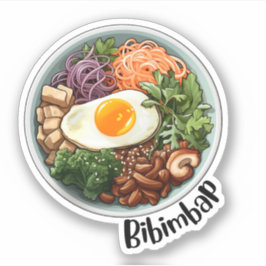 Koreanischer Bibimbap Aufkleber