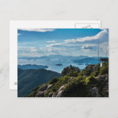 Koreanischer Blick auf die Berge Postkarte (Vorne/Hinten)