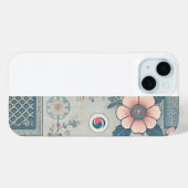 Koreanischer Blossom Art iPhone Case (Rückseite (Horizontal))