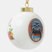 Koreanischer Drachentor-Knocker Keramik Kugel-Ornament (Links)