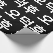 Koreanischer Fan O-Deokhu 오 후 Hangul-Sprache Geschenkpapier (Ecke)