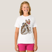 Koreanischer Folk Art Tiger T - Shirt - Traditione (Vorne ganz)