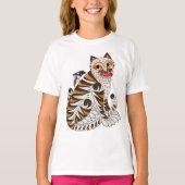 Koreanischer Folk Art Tiger T - Shirt - Traditione (Vorderseite)