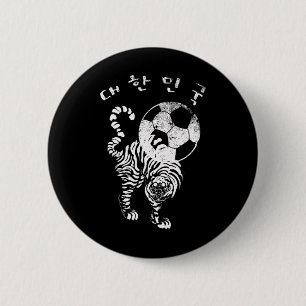 Koreanischer Fußball für das rote Weltteam Button