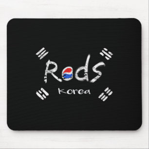 Koreanischer Fußball Rot Mit Koreanischer Flagge Mousepad