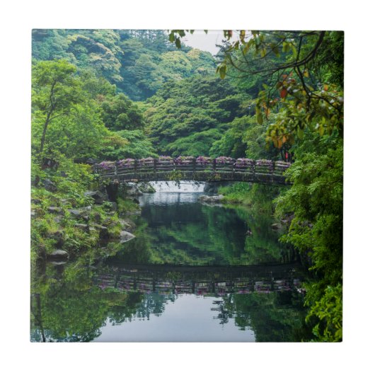 Koreanischer Garten und Brücke Fliese (Vorderseite)