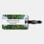 Koreanischer Garten und Brücke Gepäckanhänger (Rückseite horizontal)