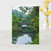 Koreanischer Garten und Brücke Karte (Gelbe Blume)