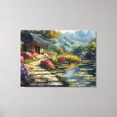 Koreanischer Geheimgarten Leinwanddruck (Vorderseite)