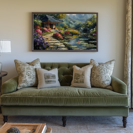 Koreanischer Geheimgarten Leinwanddruck