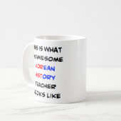 koreanischer Geschichtslehrer, phantastische Tasse (Vorderseite Links)