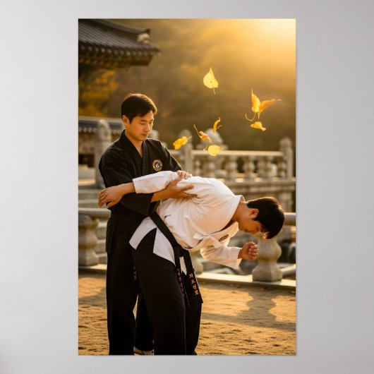 Koreanischer Hapkido Selbstverteidigung Poster (Vorne)