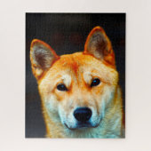 koreanischer Jindo Dog. Puzzle (Vertikal)