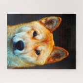koreanischer Jindo Dog. Puzzle (Horizontal)