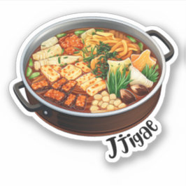 Koreanischer Jjigae Aufkleber