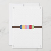 Koreanischer Junge Hanbok Dol Janchi zum ersten Ge Einladung (Rückseite)