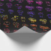 Koreanischer K-Pop Geschenkpapier Wrap Paper Food (Ecke)